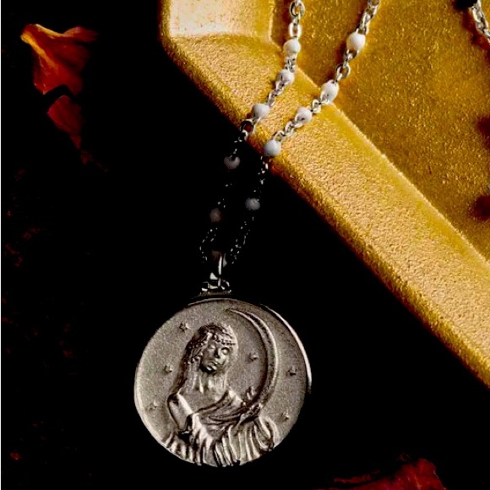 Awe Inspired Sterling Silver Selene Necklace